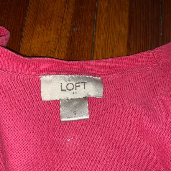 Ann Taylor Loft pink cardigan - Picture 4 of 4